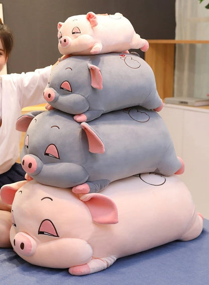 Gray Pig Plush