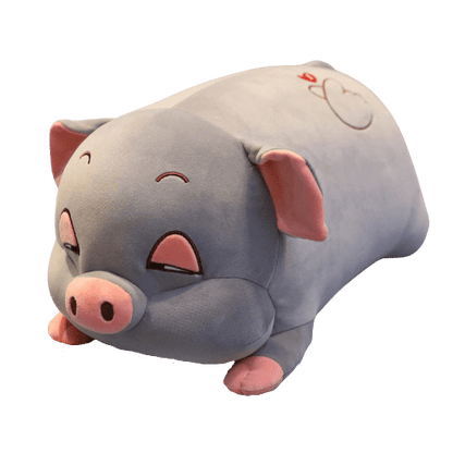 Gray Pig Plush