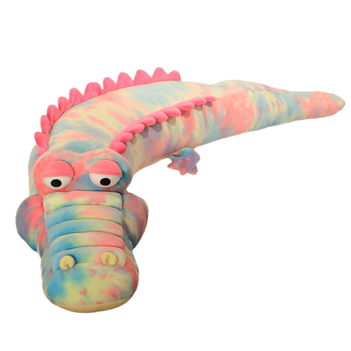 Multicolored Crocodile Plush