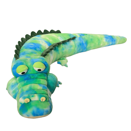 Green Multicolored Crocodile Plush