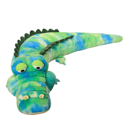 Green Multicolored Crocodile Plush