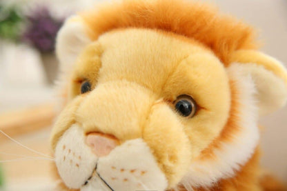 Sitting Yellow Lion Plush