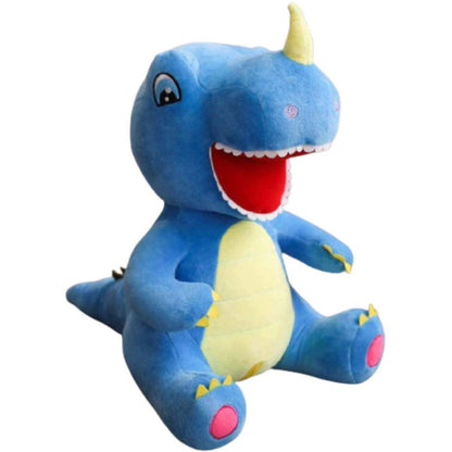 Sitting Blue Dinosaur Plush