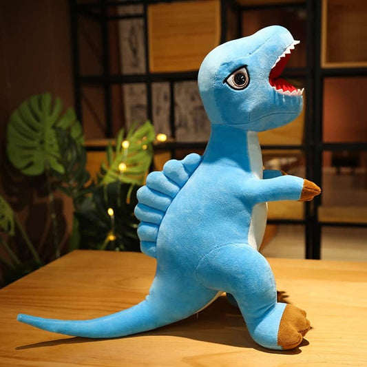 Cute Blue T-Rex Dinosaur Plush Toy