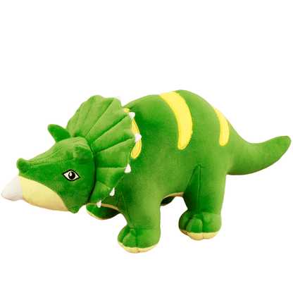 Green Triceratops Dinosaur Plush