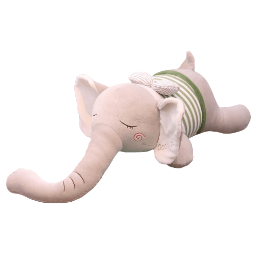 Peluche Éléphant Bonne Nuit Gris