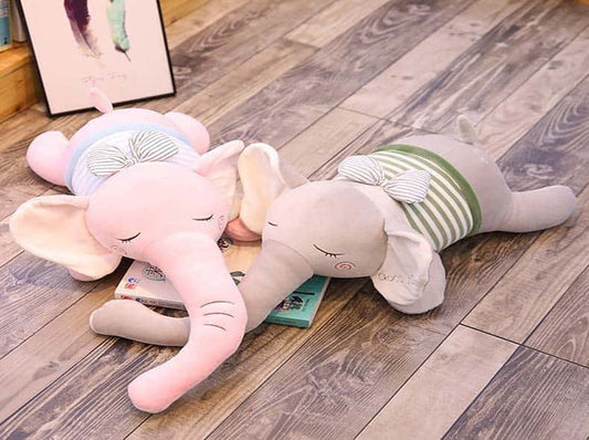 Peluche Éléphant Bonne Nuit Gris