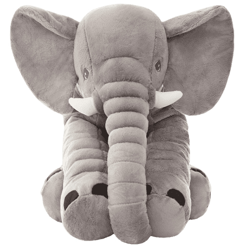 Peluche Éléphant Long Nez Gris