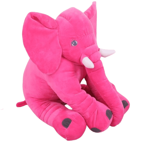 Peluche Éléphant Long Nez Rose