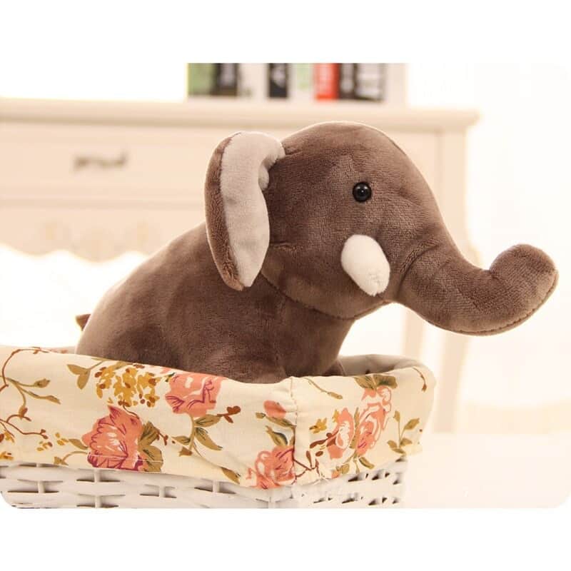 Cute Brown Elephant Plush Toy 