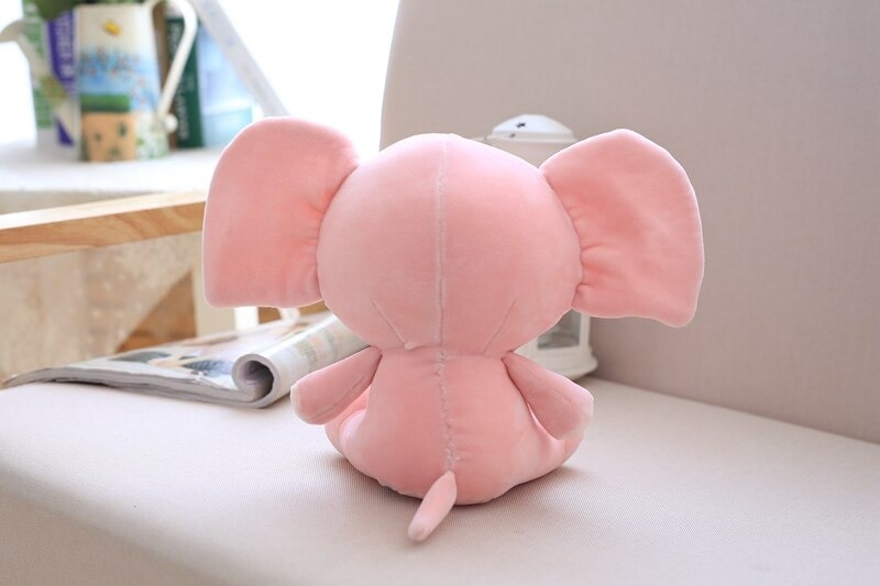 Peluche Éléphant Mignon Rose