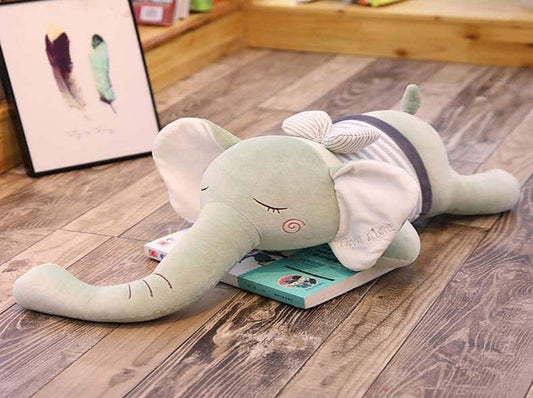 Peluche Éléphant Bonne Nuit Vert