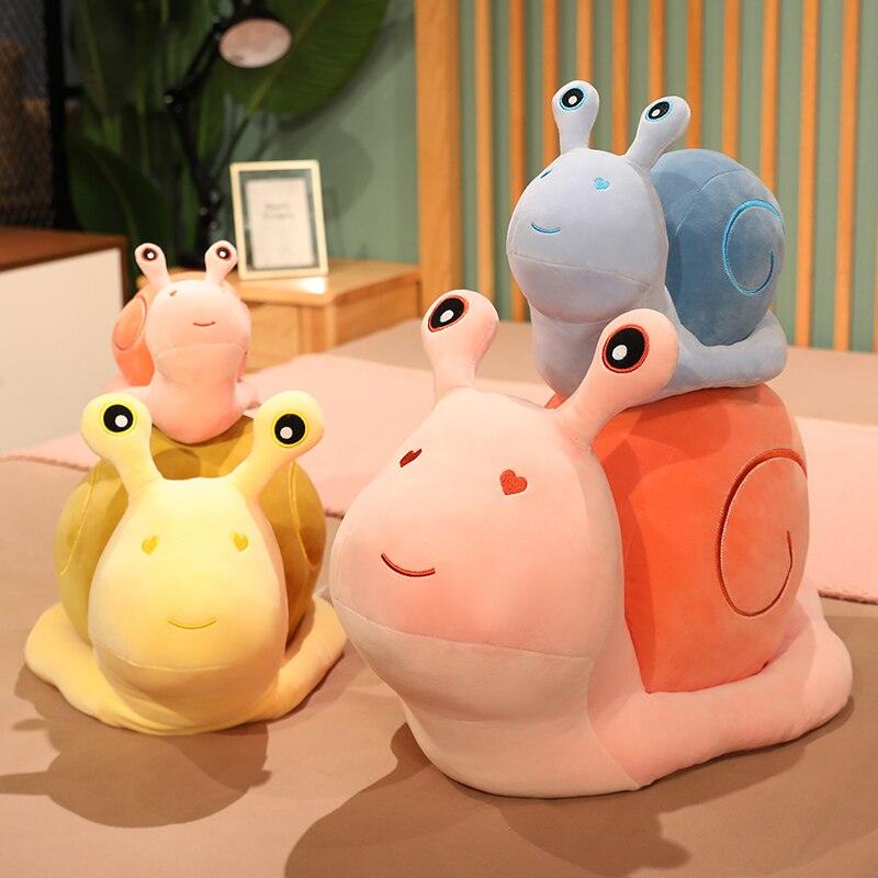 Pink Snail Soft Toy