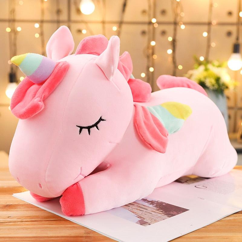 Peluche Géante Licorne Rose