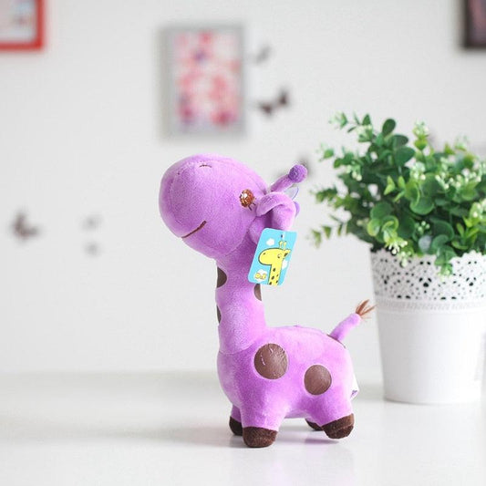 Peluche Girafe Violette Mignonne