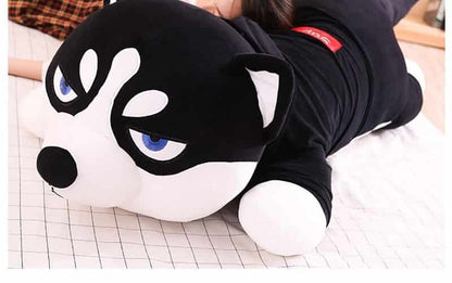 Supreme Black Husky Dog Plush