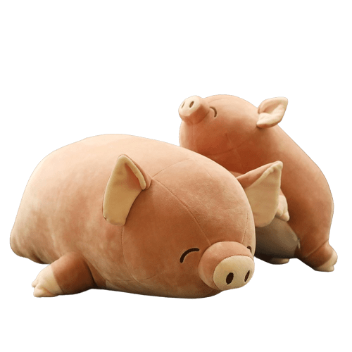 Dark Pink Pig Plush Toy