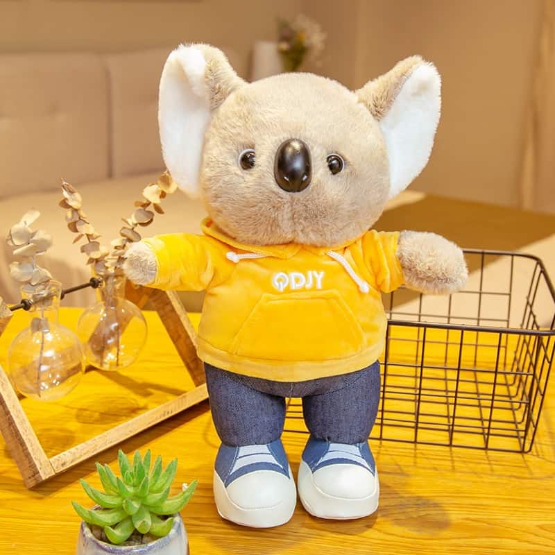 Plush Koala Sweatshirt Yellow 