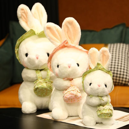 Sitting White Rabbit Plush Toy