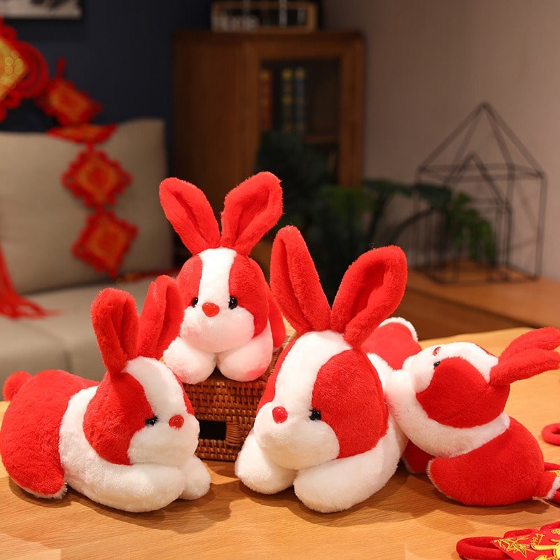 Peluche Lapin Rouge