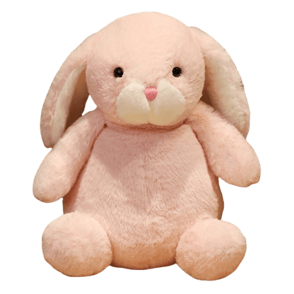 Pink Sitting Rabbit Plush