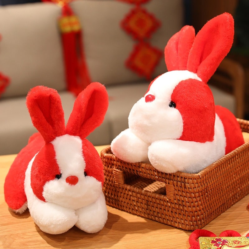 Peluche Lapin Rouge