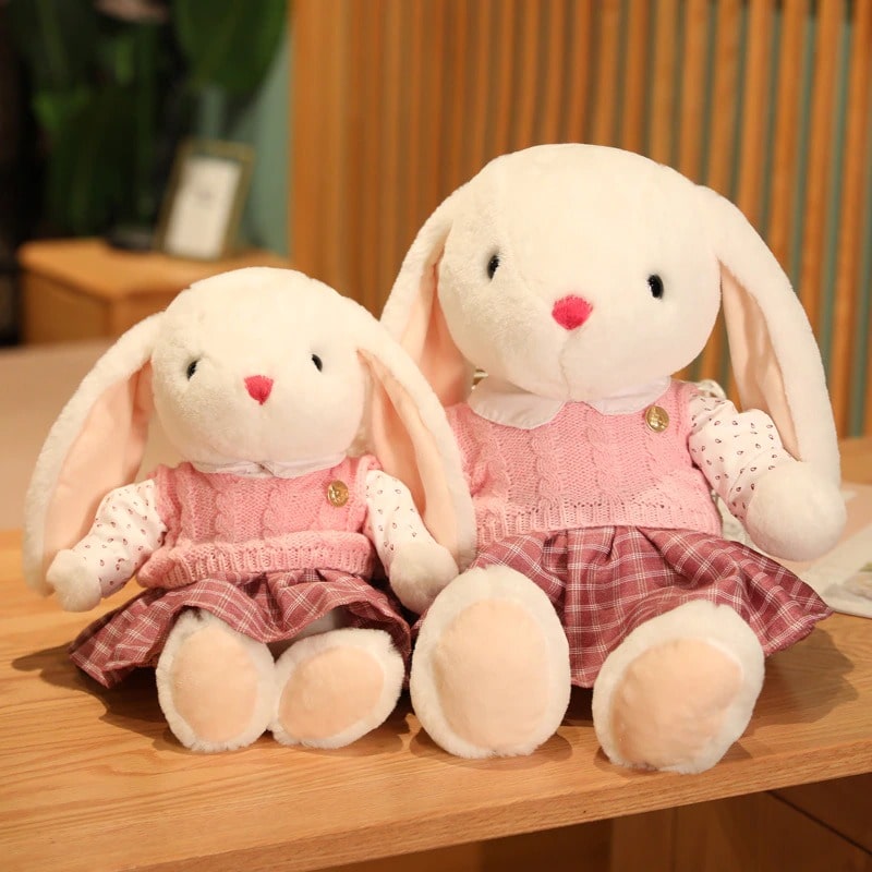 Peluche Lapine Rose