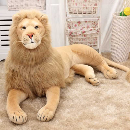 Brown Lion Lying Plush