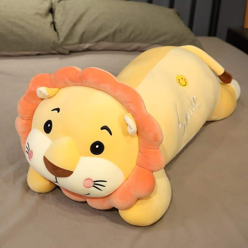 Lying Yellow Lion Plush