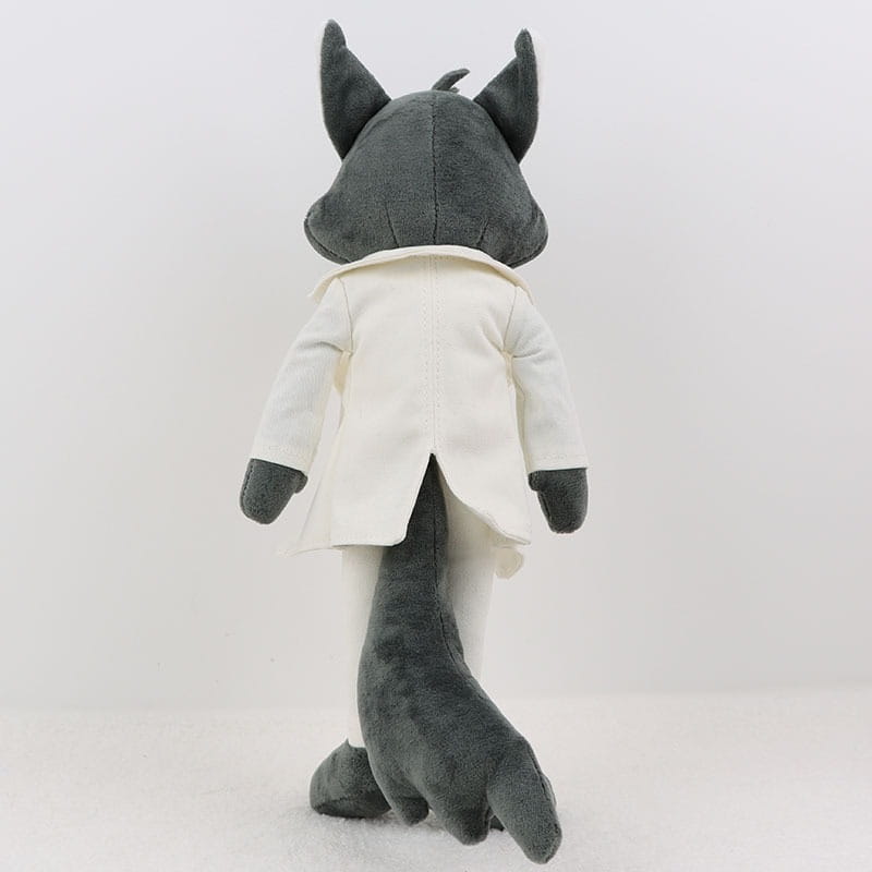 White and Gray Wolf Plush