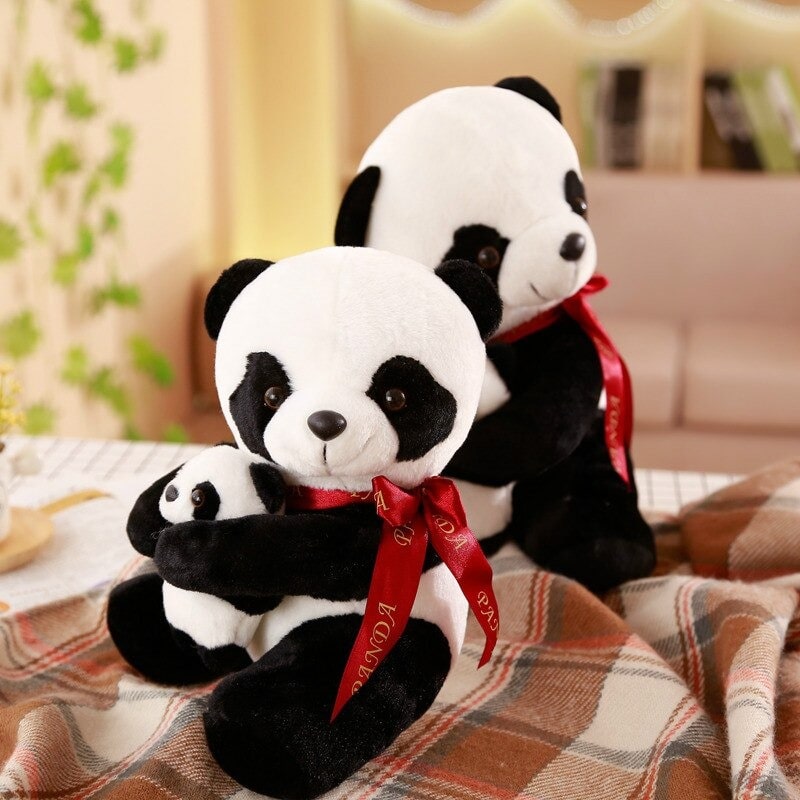 Peluche Panda Et Bébé