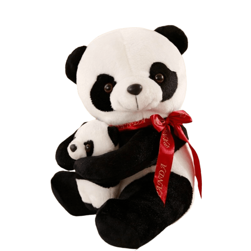 Panda And Baby Plush