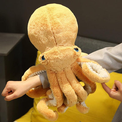 Orange Octopus Soft Toy