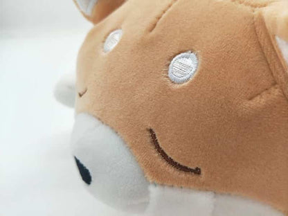 Sleeping Brown Shiba Dog Plush