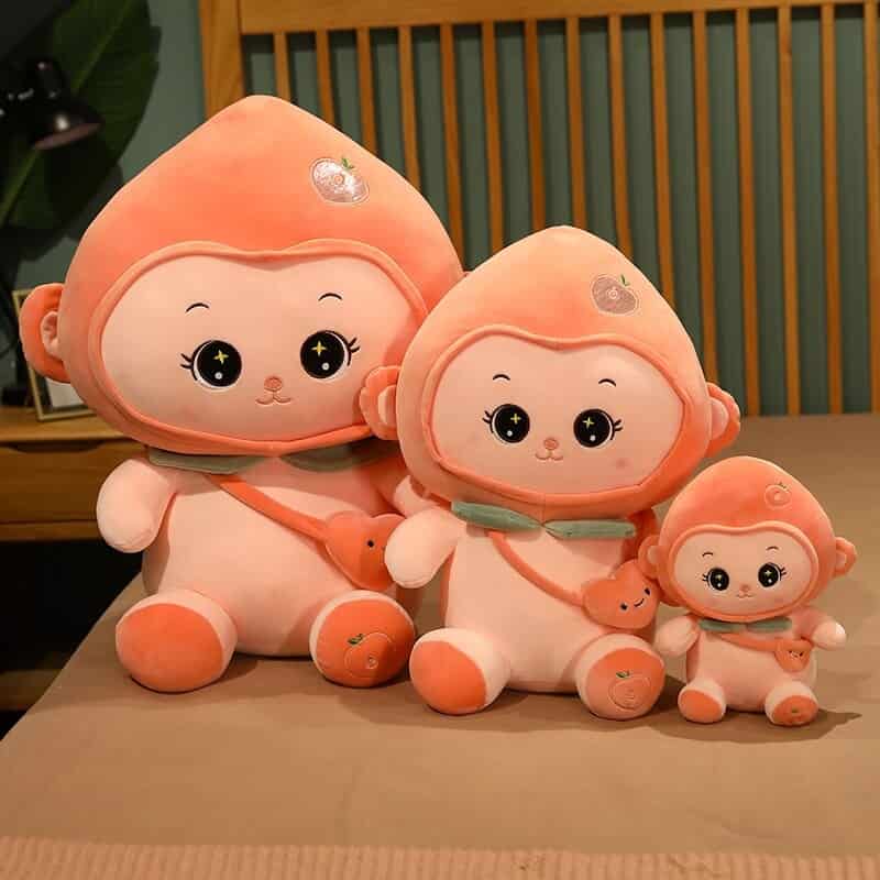 Orange Cute Monkey Plush Toy