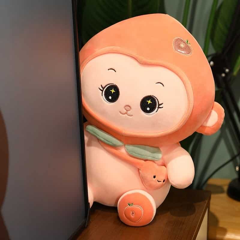 Orange Cute Monkey Plush Toy