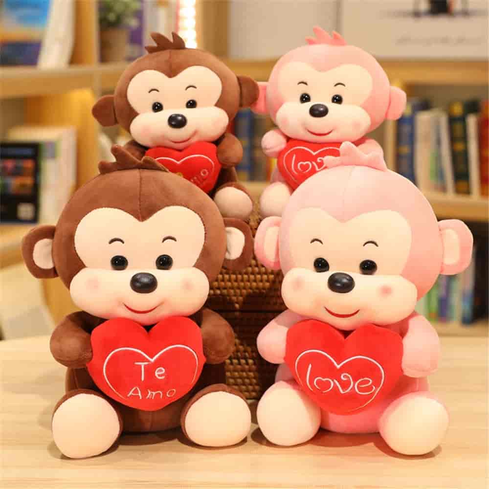 Brown Sitting Monkey Soft Toy