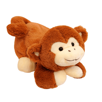 Brown Lying Monkey Plush Toy