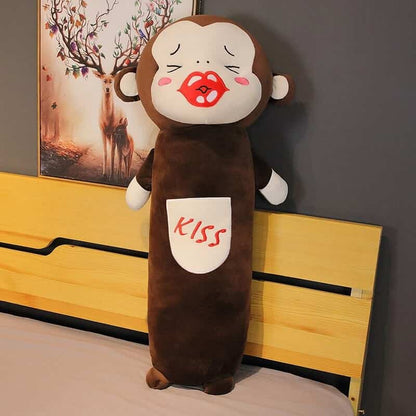 Brown Pillow Monkey Plush