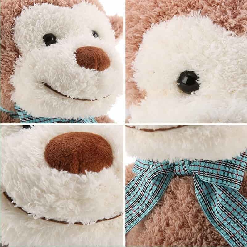 Monkey Plush Toy Big Smile Bow Tie