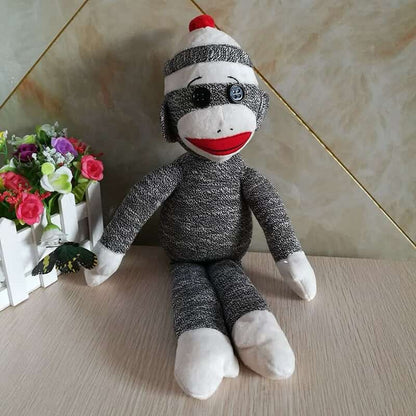 Peluche Singe Gris Chiné