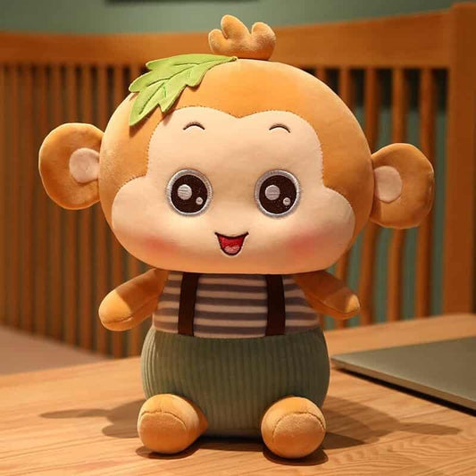 Sitting Yellow Monkey Plush Toy