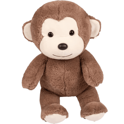 Peluche Singe Joyeux Marron