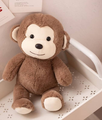 Brown Happy Monkey Plush