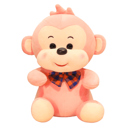 Pink Happy Monkey Plush Toy