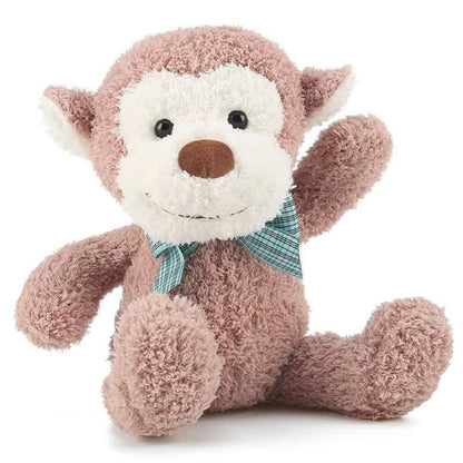 Monkey Plush Toy Big Smile Bow Tie