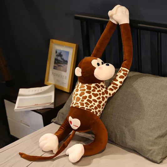 Brown Long Arm Monkey Plush