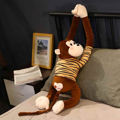 Brown Long Tail Monkey Plush