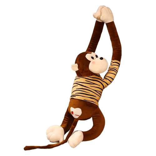 Brown Long Tail Monkey Plush