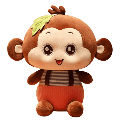 Sitting Brown Monkey Plush Toy